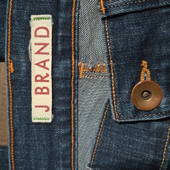 J BRAND Love Story Women's Wide Leg Flare Dark Wash Blue Jeans. Sz 26 - Picture 6 of 11